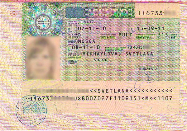 Типы виз в италию русская школа в стамбуле стоимость обучения